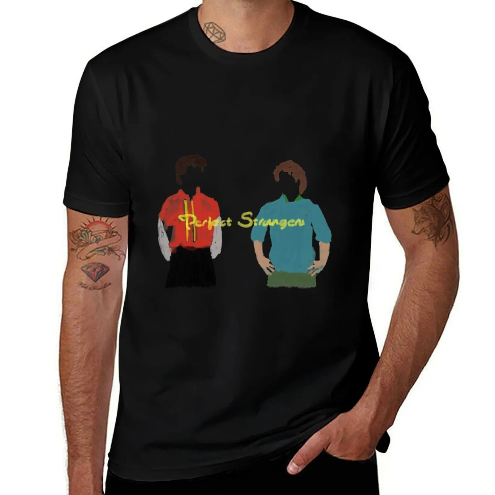 Perfect Strangers title screen T-Shirt heavyweights quick-drying cute clothes mens big and tall t shirts