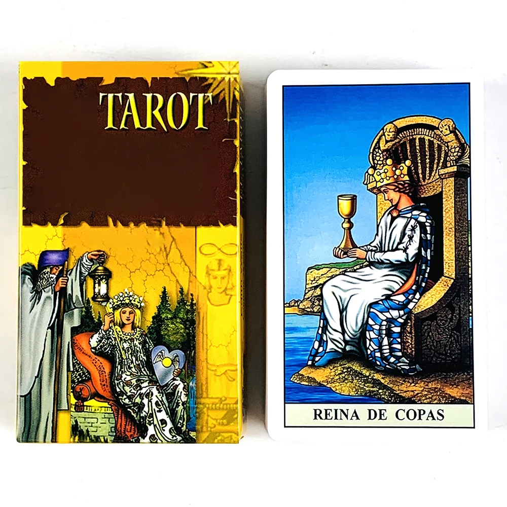 Nieuwe Tarotkaarten 78 Tarot Deck Spaanse versie Waarzeggerij Waarzeggerij Editie Bordspel, Halloween en Kerstcadeau