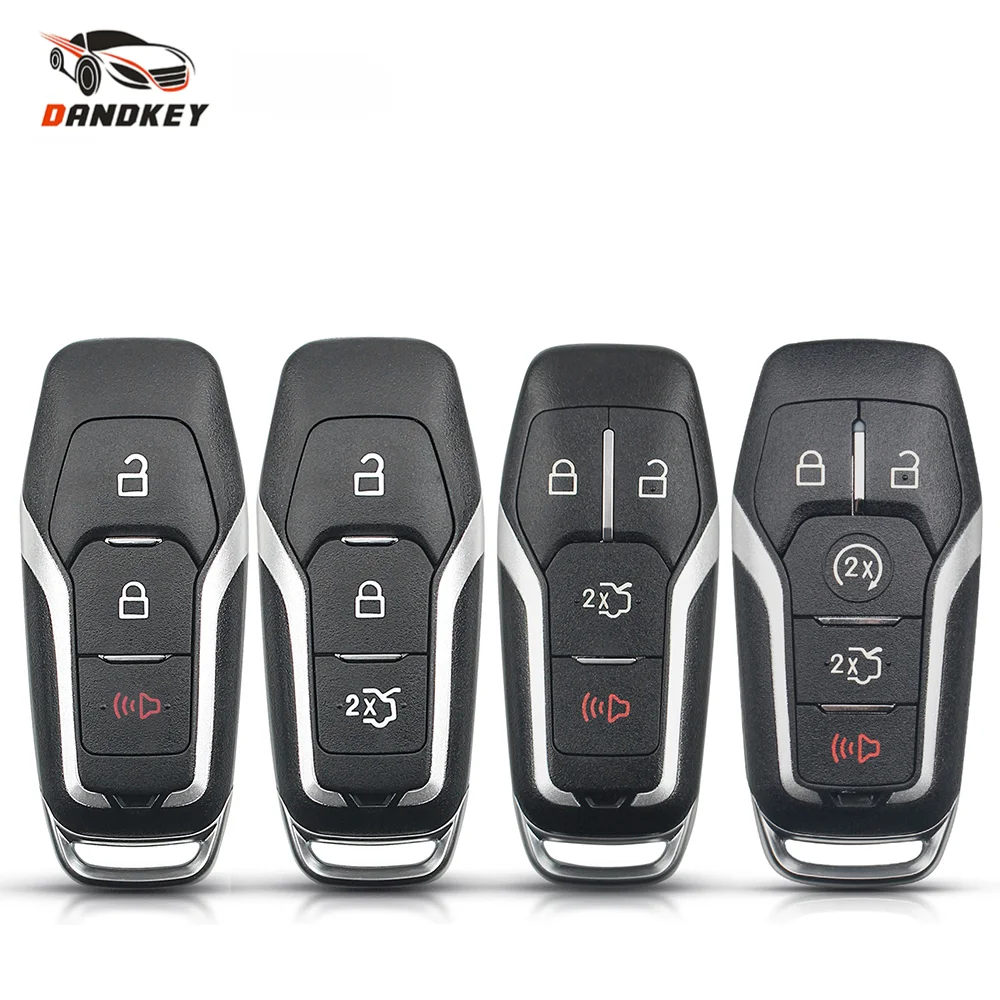 

Dandkey 3/4/5 Buttons Smart Card Remote Car Key Case Shell for For Ford Fusion Explorer Edge Mustang 2013-2017 Mondeo Kuka