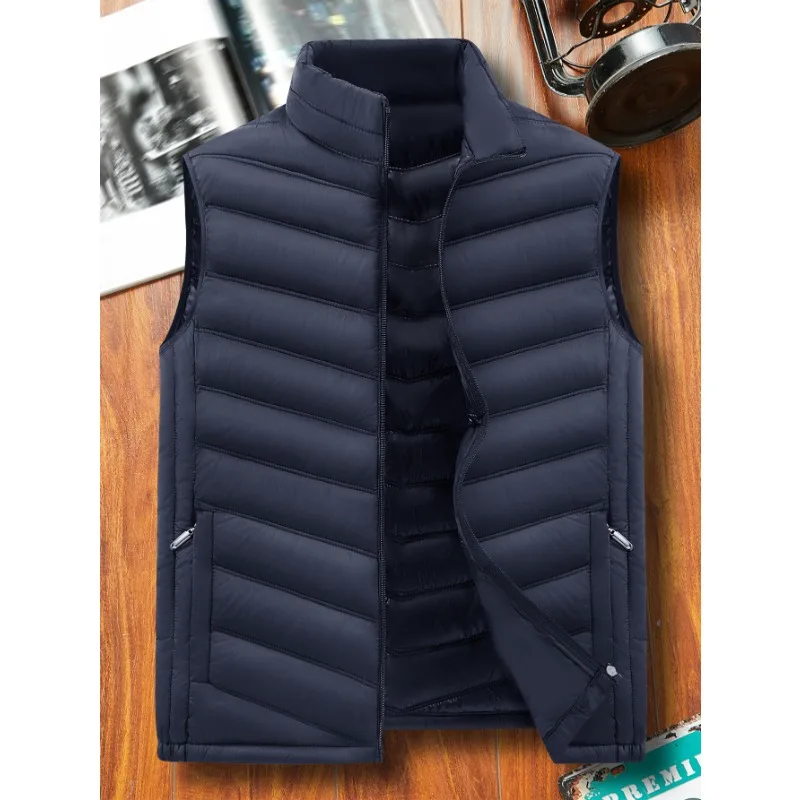 

New Outdoor Men's Warm Cotton Vest Comfortable Breathable Fashionable Multifunctional High-quality Hooded Vest for Winter