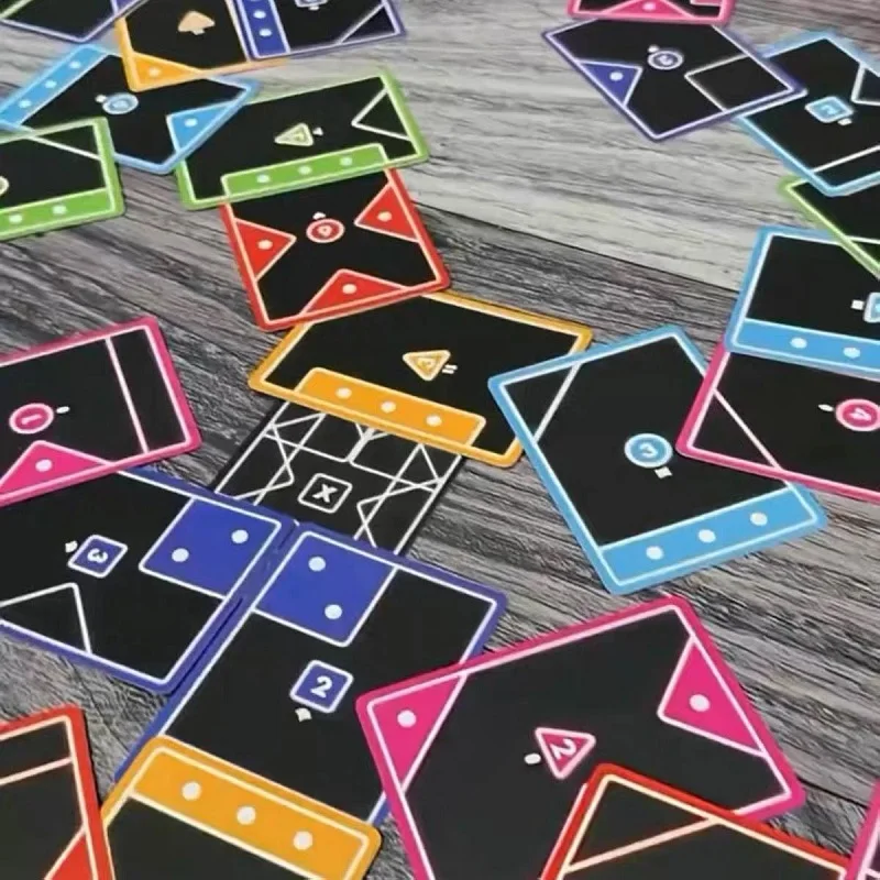 لعبة بطاقة مطابقة سريعة الحركة، لعبة لوحة عائلية استراتيجية، مجموعة ألعاب تفاعلية ممتعة للحفلات الليلية لجميع الأعمار، مجموعة أطفال البالغين