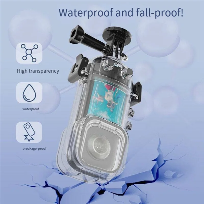 

【NEW LISTING】For Insta360 X3 Shadow Rock Panoramic Camera 40M Diving Case Seamless Splice Waterproof Case