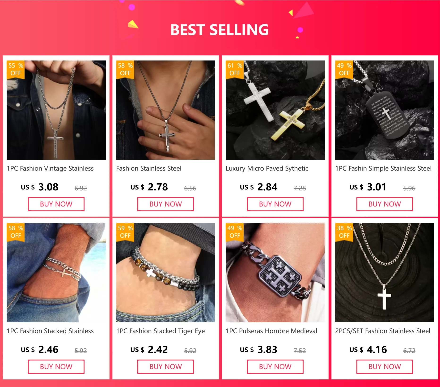 1PC Kragen Hombre Edelstahl Bibel Vers Männliche Halskette für Mann Jesus Kreuz Halskette Mann Zubehör Spirituelle Schmuck – Detail 1