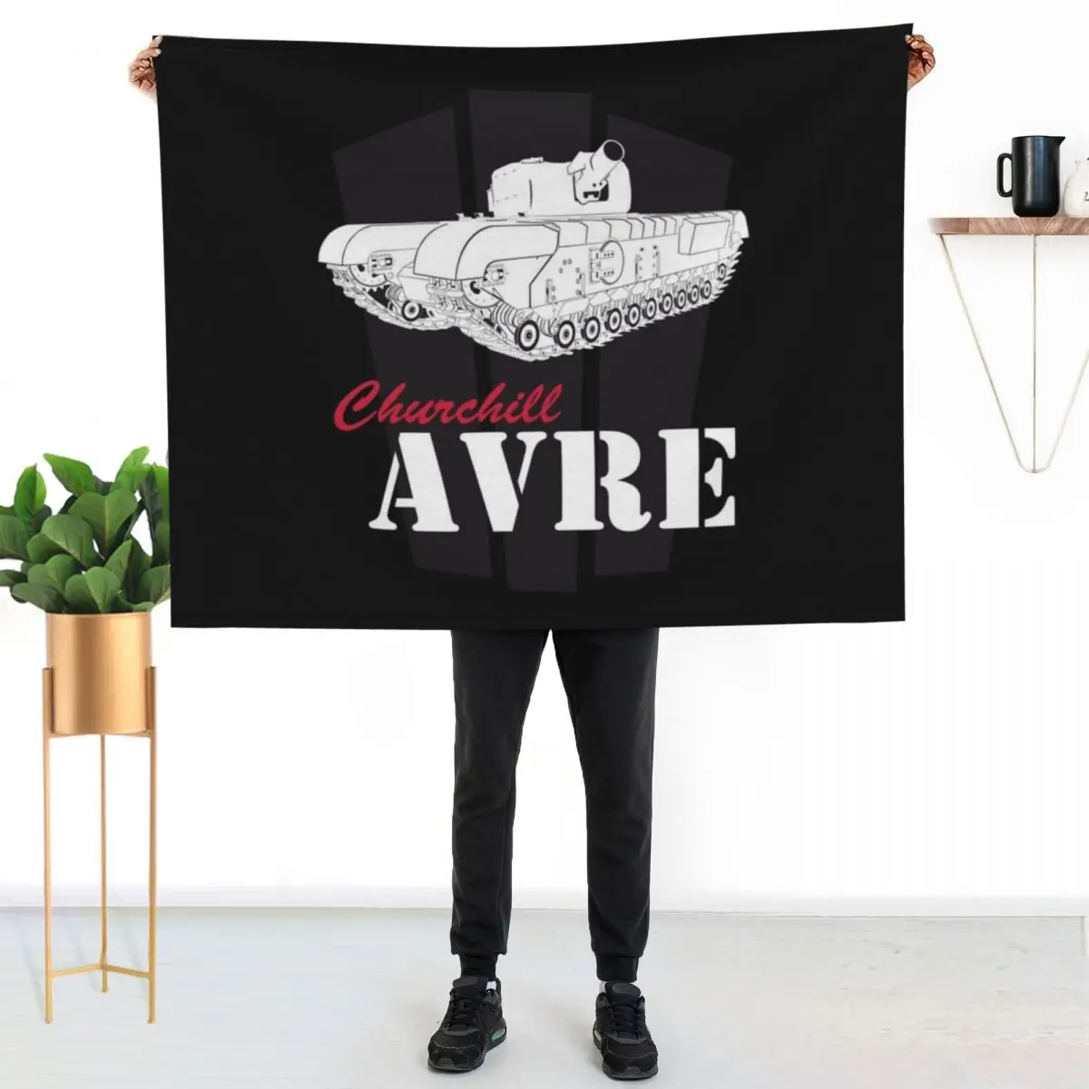 

Churchill AVRE Throw Blanket Cozy Warm Blanket for Bed Room Decor