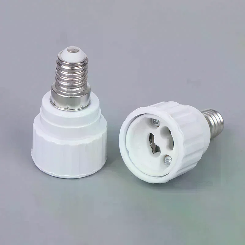 1/5Pcs Led Light Lamp Holder Converter E14 To GU10 Ceramic Base Screw Bulb Socket Adapter LED Saving Light Halogen Lamp Base