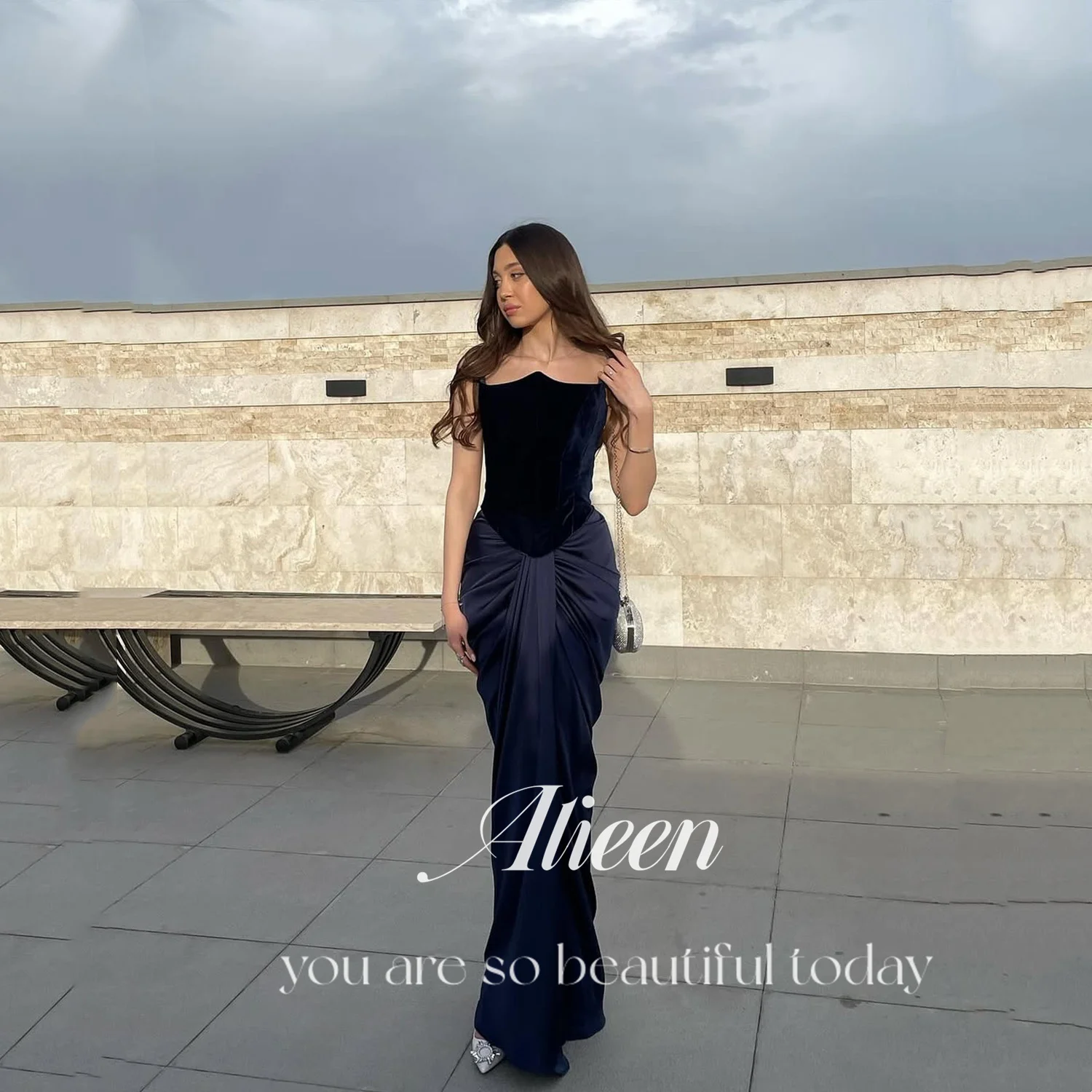 

Aileen Satin Luxurious Women's Evening Dresses for Special Occasions Customized Robes De Soirée Платье Вечернее Mermaid Dress