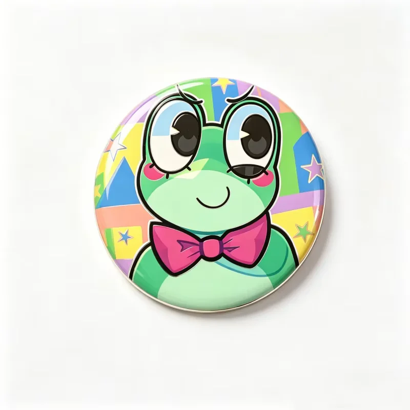 The Amazing Ribbit Frog Large Pin Button 2.25 Inch Anime Character Badge Collectible Gift For Fans Backpack Ornament