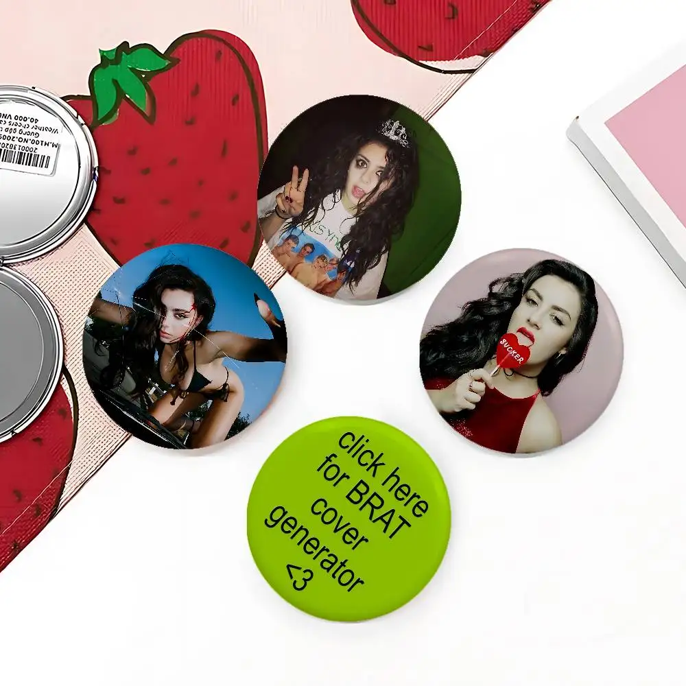Singer C-Charli Xcx Cover Brooches Funny Meme Badge Fashion Jewelry Gifts
