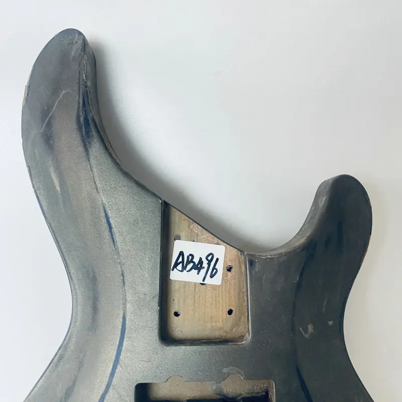 AB496 Custom Order Electric Bass Guitar Body Unfinished Active Pickups Stock Items with Damages and Dirty for DIY