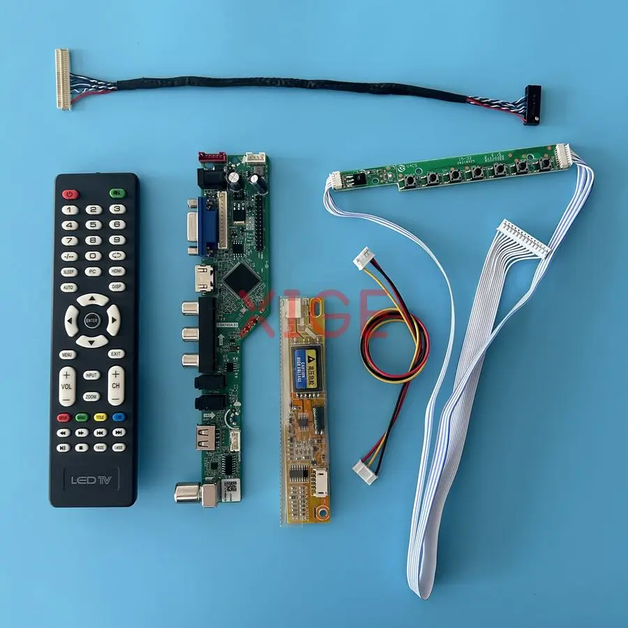 

Screen Drive Controller Board Fit B141XG05 B141XG08 B141XG09 B141XG13 USB+AV+VGA+HDMI 30Pin LVDS 1CCFL 1024*768 1024x768 Kit DIY