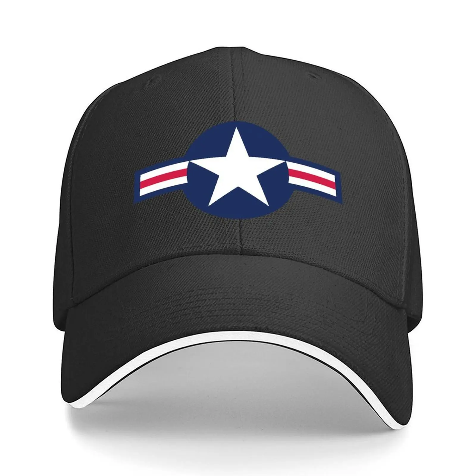 

US Air-force plane style roundel Baseball Cap winter hats for men Luxury Cap Sunscreen Thermal Visor Women's Men's