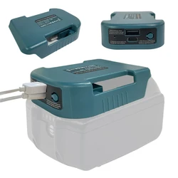 1/2 szt. Przenośny uchwyt baterii do akumulatora litowo-jonowego Makita 18 V z adapterem szybkiego ładowania USB typu C BL1830 BL1840 BL1850