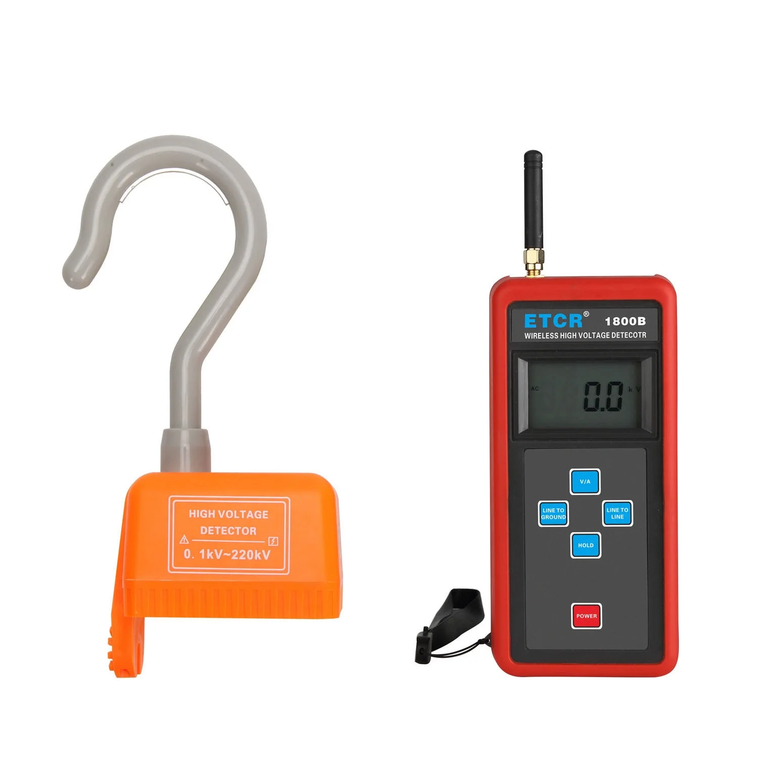 ETCR1800B High Voltage Line Electricity Tester Current Detection 0.1KV - 110KV,0.1A - 6000A With Insulation Rod Wireless