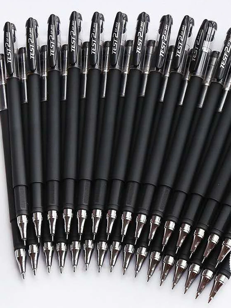 10 Pcs Frosted carbon neutral pen 0.5mm Business signature pen Office student exam water pen Ball pen