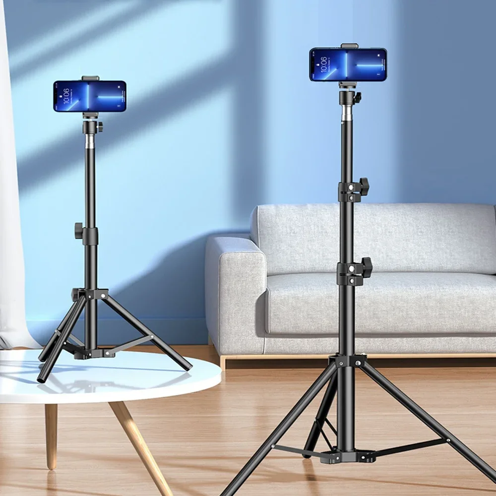 

Universal Live Tripod 360° Extendable Mobile Phone Alloy Stand Foldable Holder Video Recording Selfie Landing Monpod 57cm-170cm