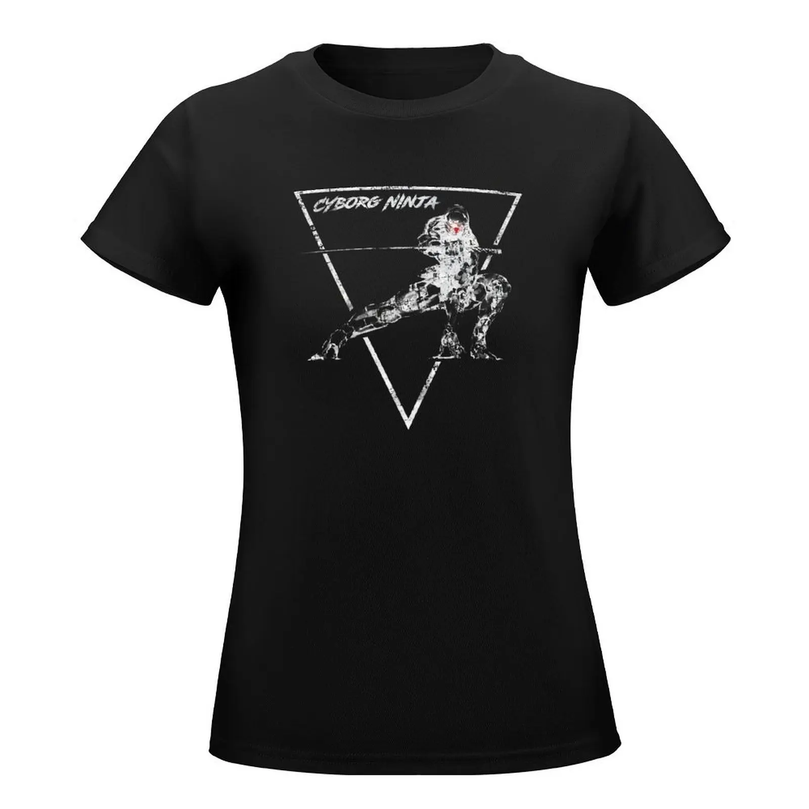 Cyborg Ninja - Vintage Emblem T-Shirt hippie clothes korean fashion white t-shirts for Women