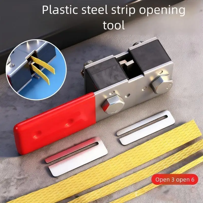 652F Heavy Duty Manual Strapping Cutter For Industrial Packaging Steel Belt Splitting Ergonomic Handle Nonslip Grip