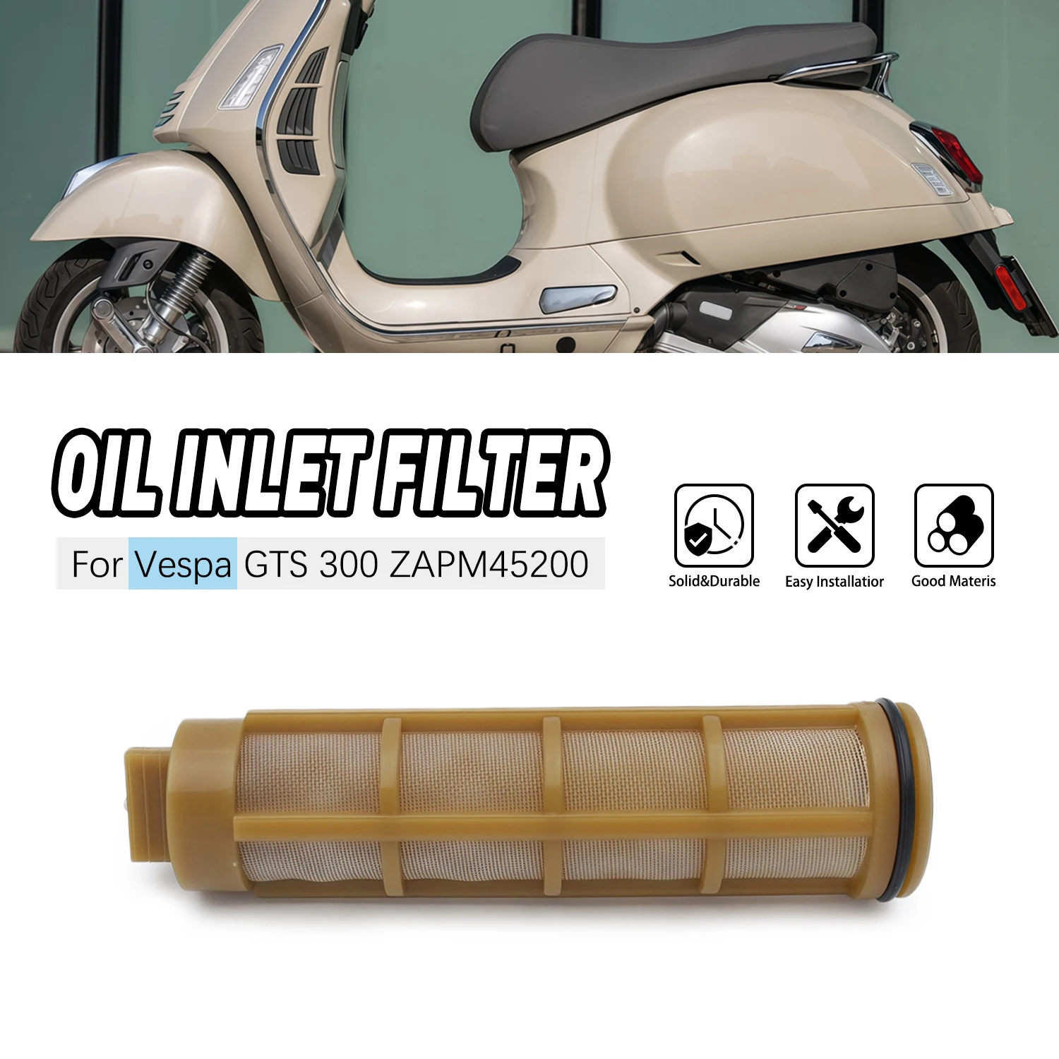 

Oil Filter Element Engine Oil Strainer For X7 X8 X9 X10 GTV GTS MP3 4T 300 CARNABY BEVERLY 843568 Motorcycle Accessories