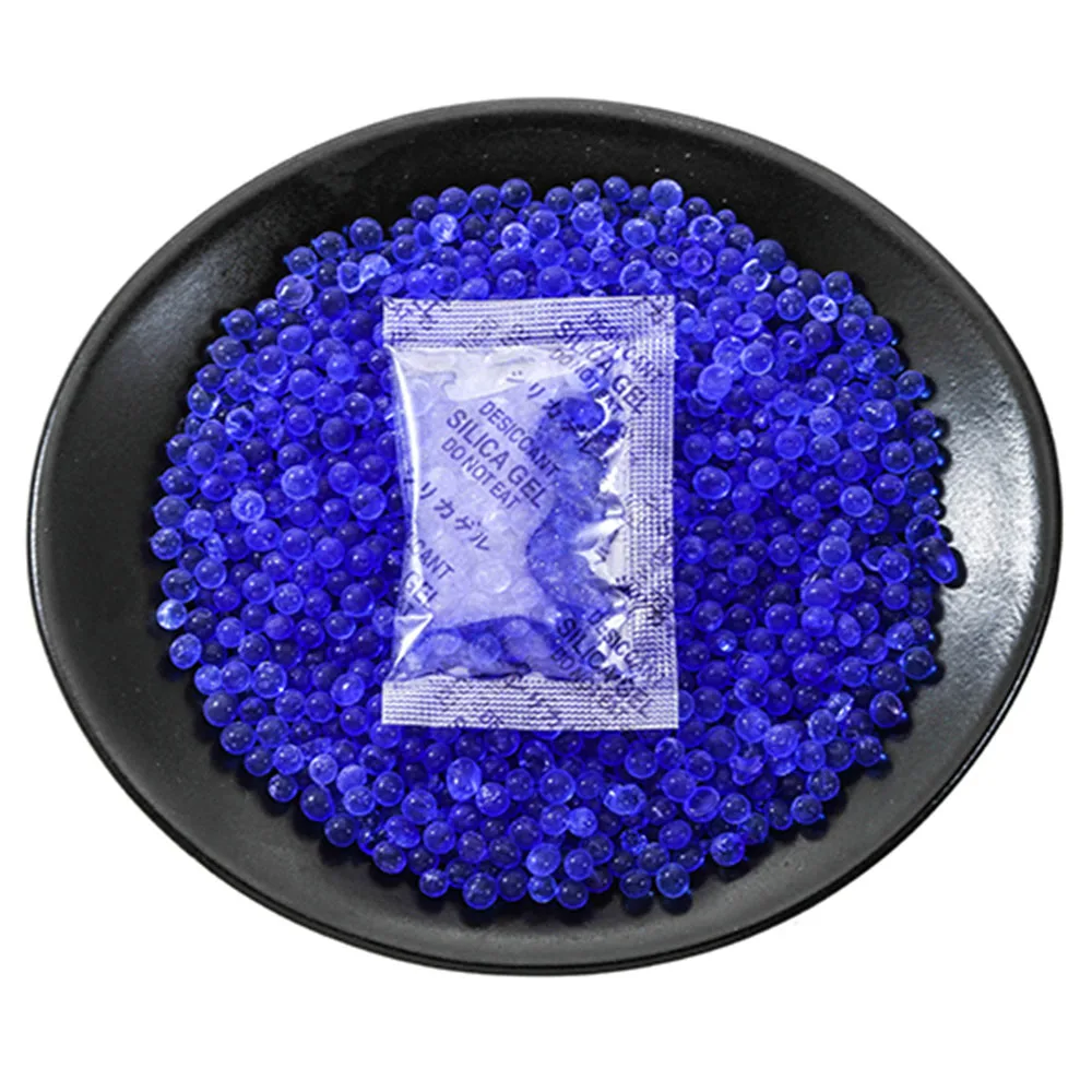 1g/3g/5g/10g Blue Discoloration Silica Gel Sachet Desiccant Damp Kitchen Room Living Moisture Dehumidifier Absorber Bag Reusable