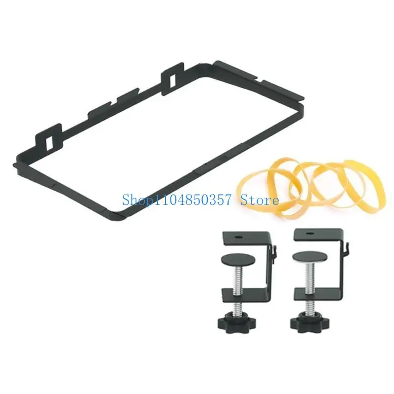 652F Outdoor Camping Trash Bag Holder Metal Garbage Bag Hanging Storage Rack Portable Trash Bag Stand Easy to Install
