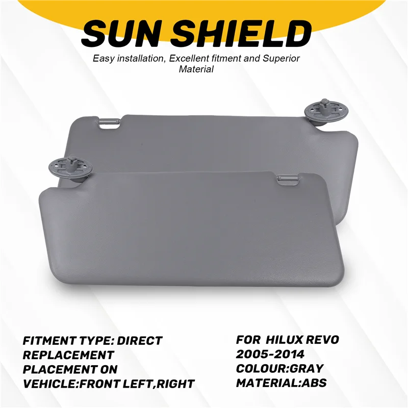 

BB-Car Inside Sunvisor For Toyota Hilux Revo 2005-2014 Sun Shield Front Sunshade Sun Visor