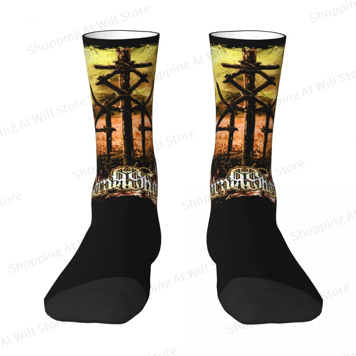 Lorna Shore Album Cover Logo Unisex Winter Socks Hip Hop Happy Socks Street Style Crazy Sock