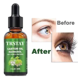 Eyebrow Eyelash Oil Hair Regrowth Essential Oils Essence Natural Castor Oil Hair Eyebrow Lashes Growth Serum Raben