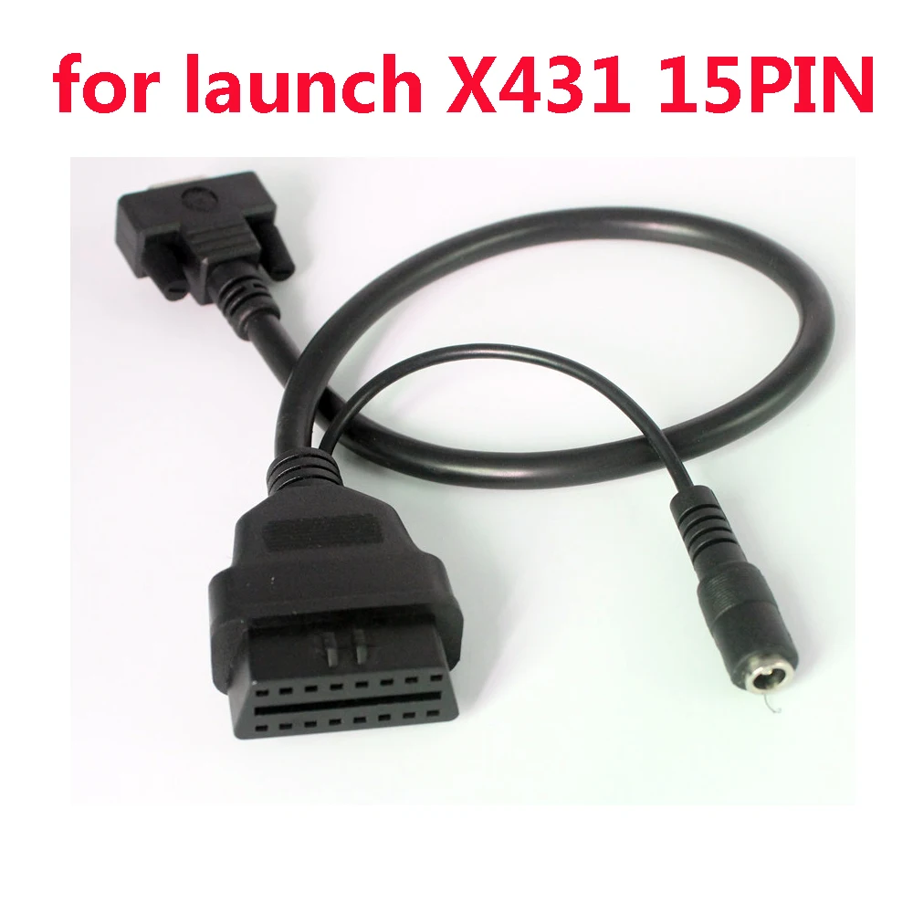 15PIN to OBD2 16pin for Launch X431 OBD Cable Adapter Conversion Auto Diag IDIAG DIAGUN III Main Cable Car Tools 15 PIN 16-pin