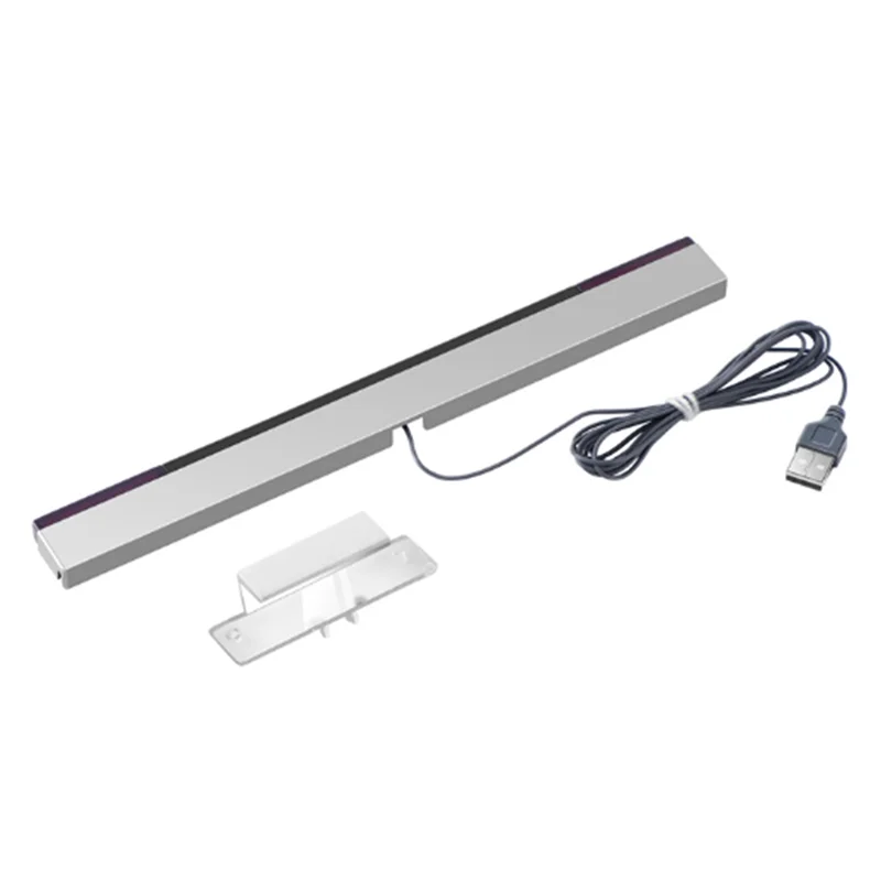 N88R Voor Wii Sensor Bar Plastic Sensor Bar Bedrade Ontvangers IR Signaal Ray USB Plug Vervanging Voor Nitendo Remote
