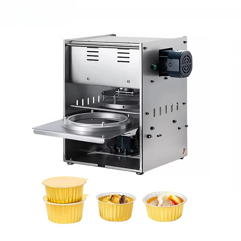 

Factory Packaging Tray Sealing Machine Easy-to-Operate Automatic Aluminium Foil Box Sealer f
