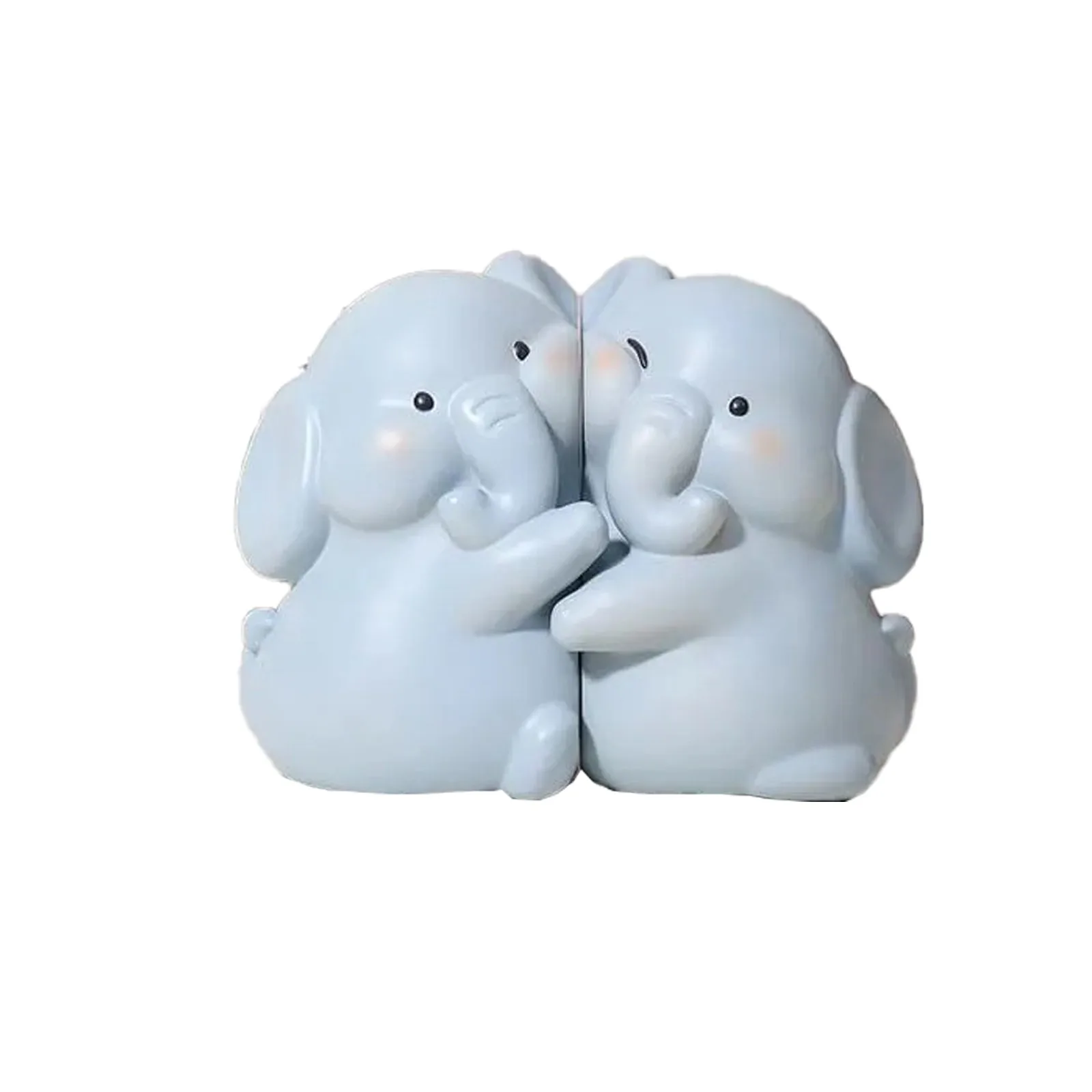 

Adorable Elephant Bookends for Kids' Rooms Cute Decorative Book Holders, Perfect for Nursery or Playroom Decor
