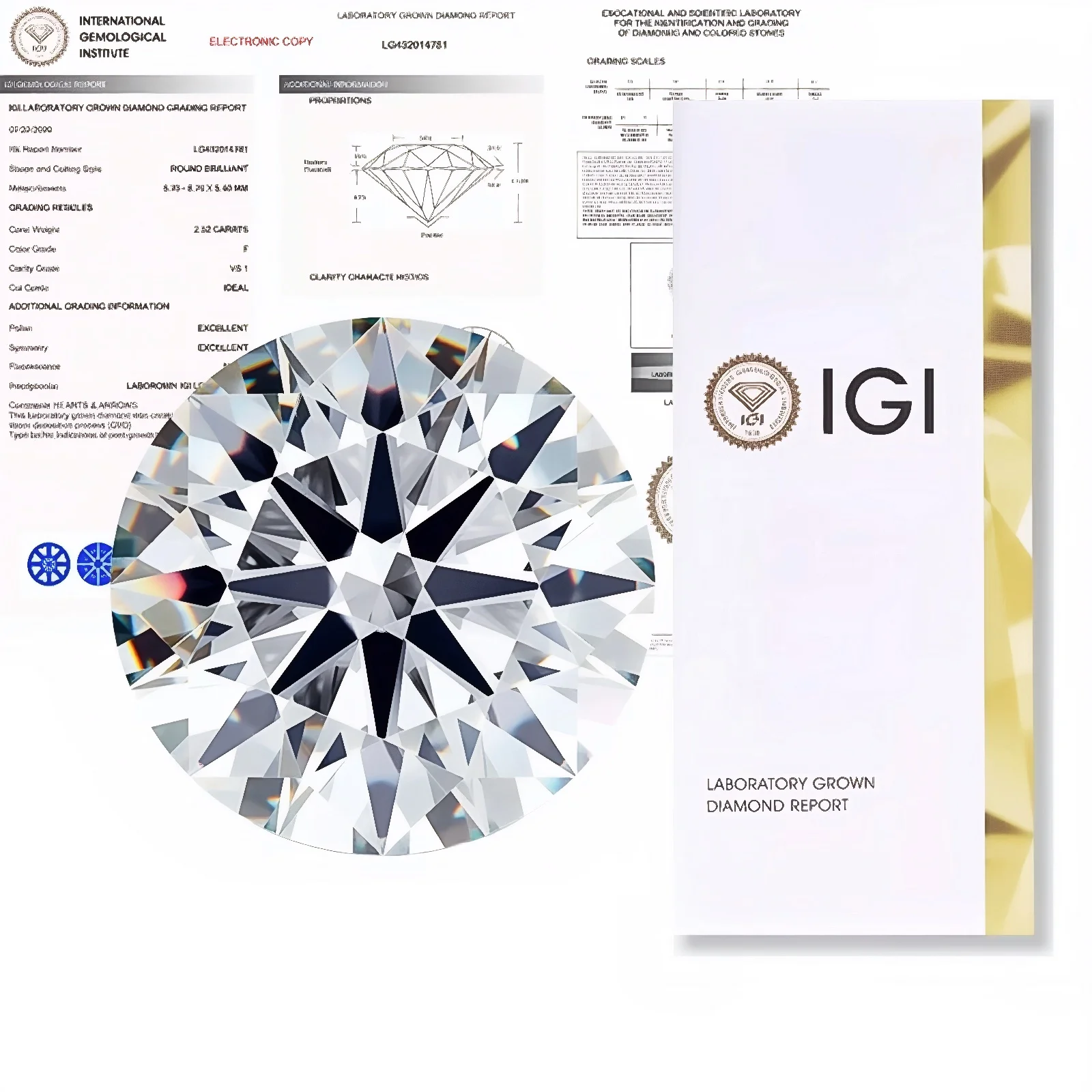 

wuzhou Jing lin With IGI GIA Certificate 0.5ct 0.6ct 0.8ct 0.9ct 1ct 1.5ct 2ct Round Lab Grown Diamonds Wholesales