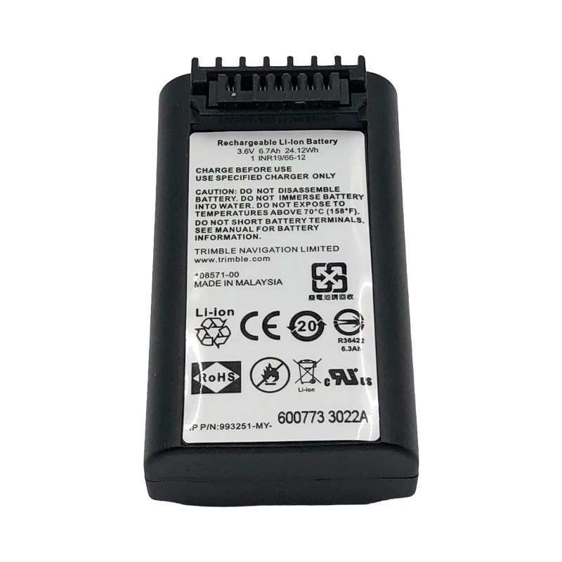 Imagem -02 - Nivo 2m2c Li-ion Bateria para Nikon Estação Total Trimble m3 Bateria para Trimble Estações Totais 3.6v 6700mah Alta Qualidade