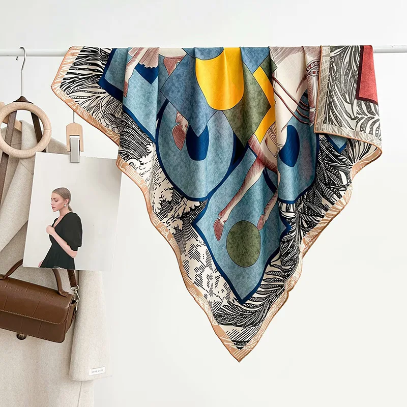 

Autumn and Winter Double-Sided Two-Tone Herringbone Pattern Talma Women's High-Grade Wool Scarf Gift