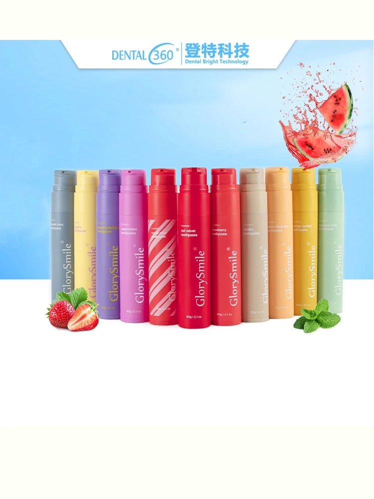 6 Fruit-flavored Toothpastes Teeth Whitening Products Tartar Fluorosis Cleaning Preventing Tooth Decay Oral Care