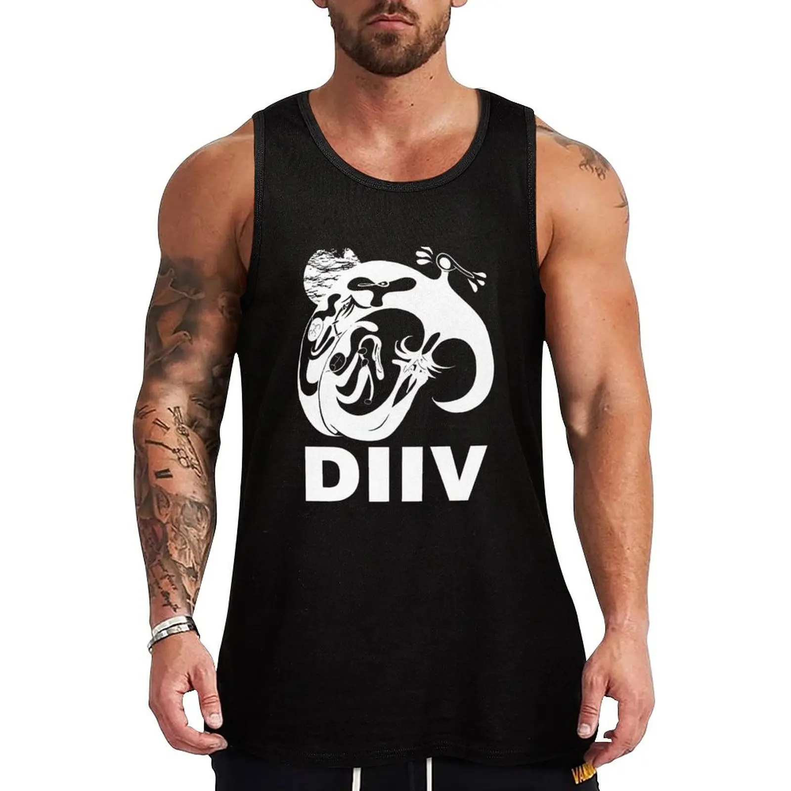 

Diiv Aesthetic - Logo White Tank Top vest men Clothing Men sleeveless tee sleeveless