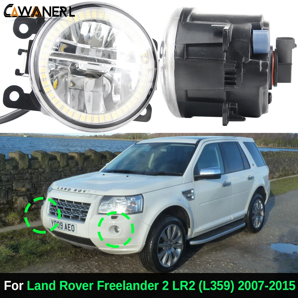 

30W H11 LED Fog Light Angel Eye DRL For Land Rover Freelander 2 LR2 (L359) 2007-2015 Car Canbus Fog Daytime Running Lamp 1 Pair