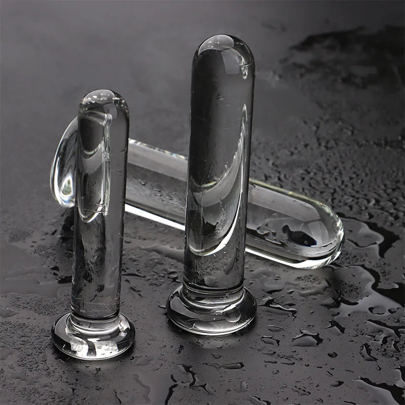 Dia 2/2.5/3cm Glass Dildo Glass Anal Plug Long Glass Sex Toys Smooth Surface Strapon Anal Dildos Butt Plug Women Intimate Toys