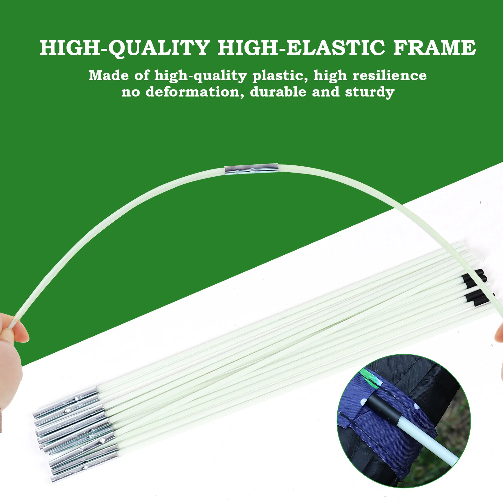 Plant Bird Protection Netting - Fiber Pole Protective Tent, 47in High - 33.5in Wide Plant Protection Cover, Plant Protection Can - view 6