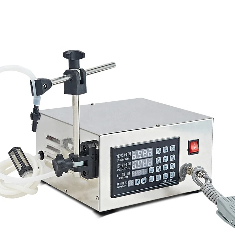 semi automatic juice digital pump water liquid filling machine for oil bottle liquid filler