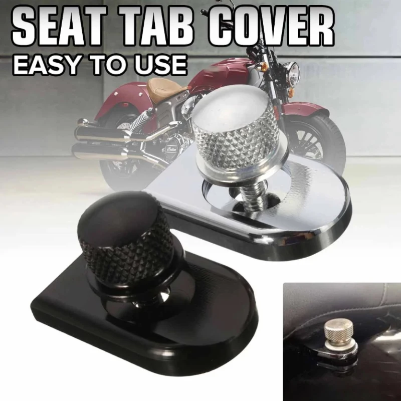 Silver Motorcycle Seat Bolt Tab Screw Mount Knob Cover Cap For Harley Sportster Dyna Fatboy Road King Softail New Accessory