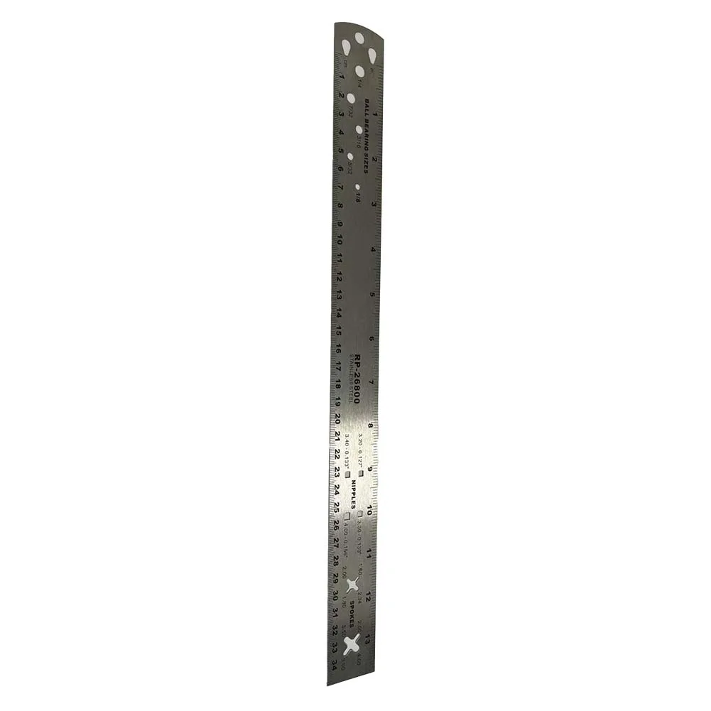 Cycle Maintenance Ruler Stainless Steel Ruler Enhances Safety And Ride Quality Accurate Spoke Measurement Stainless Steel
