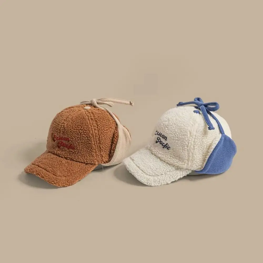 

Модная теплая шапка-ушанка с утолщенными ушными клапанами и козырьком, зимняя бейсболка, ветрозащитная шапка, шапка из овечьей шерсти для женщин и мужчин