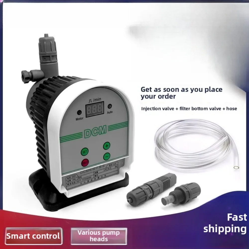 Small flow metering pump acid and alkali corrosion resistance remote control DCM electromagnetic diaphragm precise dosing pump