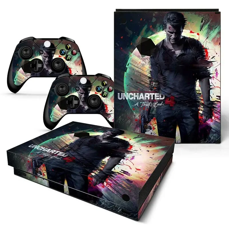 9 colors Uncharted 4 limited desgins New designs Ideal Design Vinyl Console Skin Sticker for Xbox One X