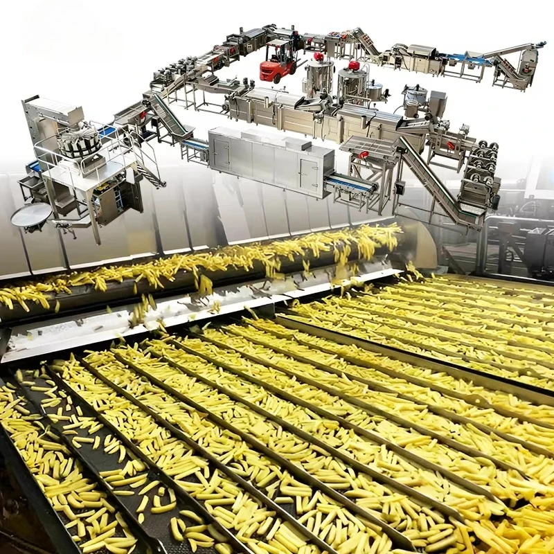 Digital Real Time Temp Monitor Fry Auto Compensate Sweet Cassava Frozen French Fry Potato Chip Catering Machinery Gear