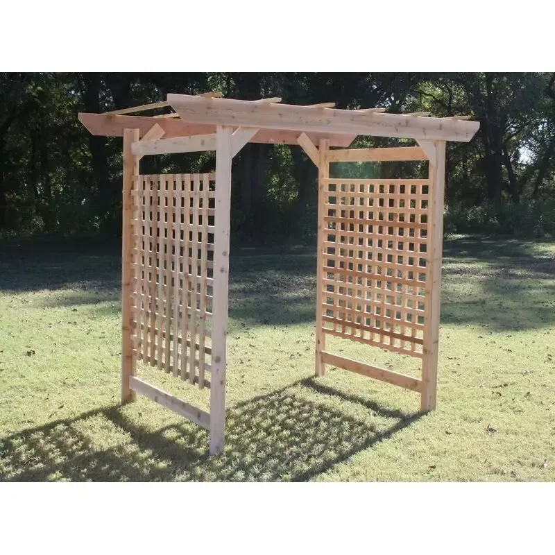 Wooden Arch Wedding Decoration Outdoor Garden Trellis Arches Arbours Arbor Gate Eco-Friendly FSC Certified Customized Color