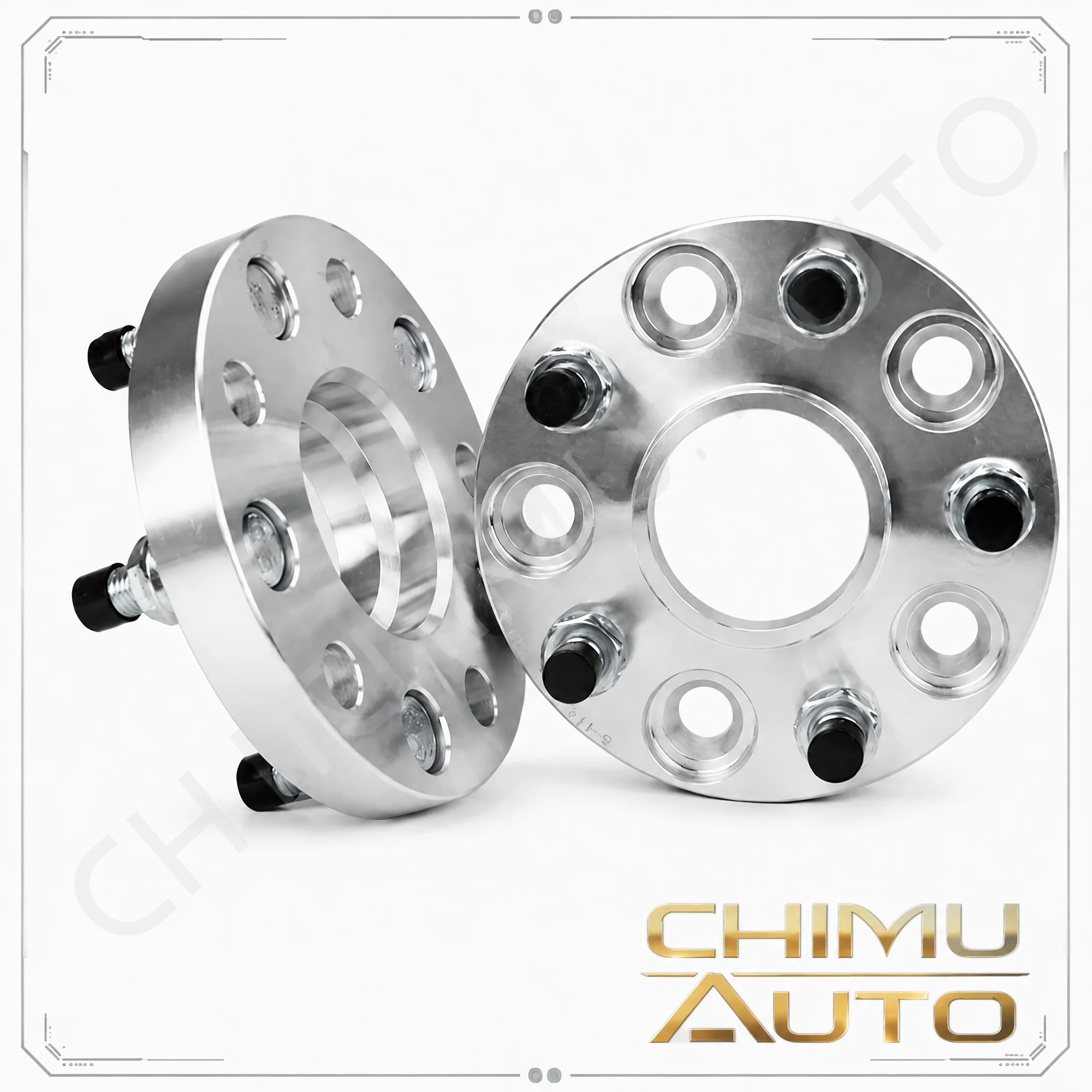 【CHIMU AUTO】2Pcs Hub‑Centric Forged Wheel Spacer 5x105 CB56.6 For Chevrolet Aveo Sail Cruze Epica Agile 6061‑T6 Wheel Adapter