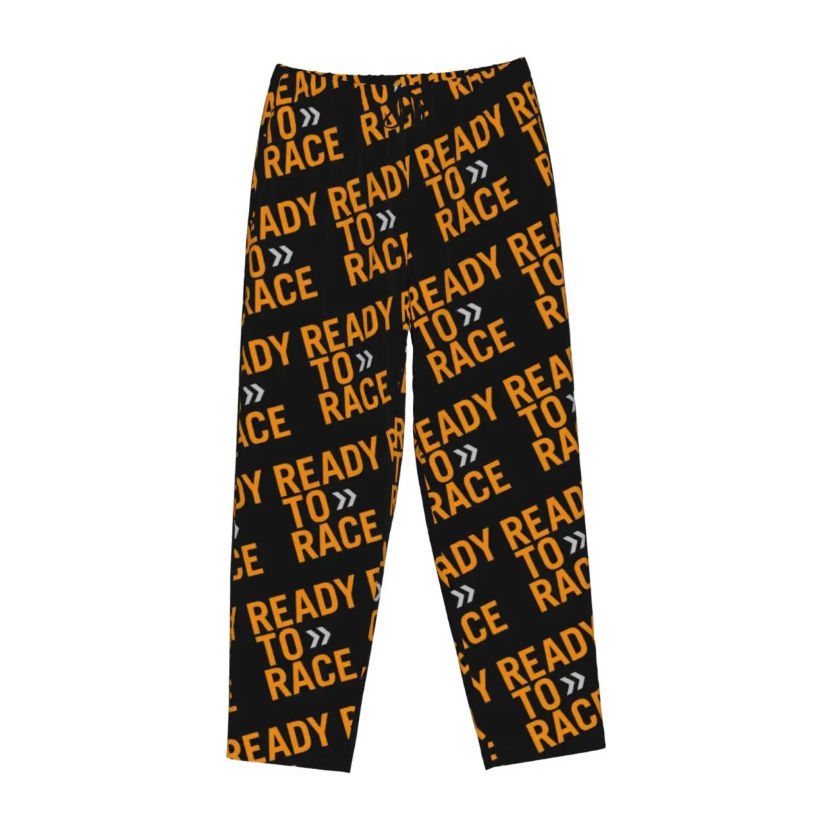 Custom Printed Ready To Race Pajama Pants for Women Bike Sleep Sleepwear Bottoms with Pockets