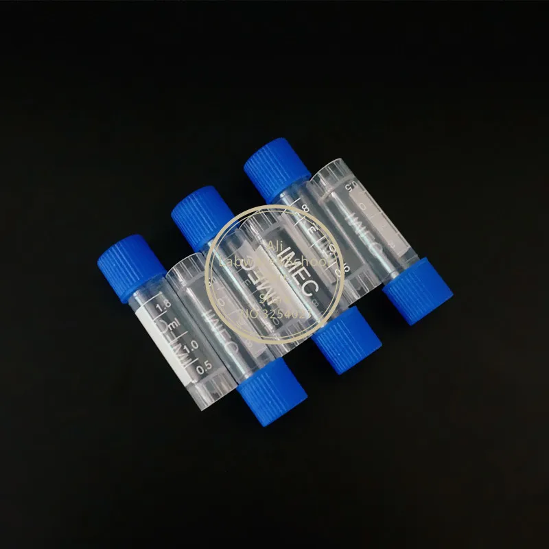 24/50Pcs 1.8ml(2ml) Cryovial Plastic Test Tubes Cryo Vial Freezing Tube Cold Storage Tube With Gasket